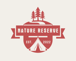 Nature Camping Emblem logo design