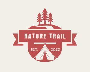 Nature Camping Emblem logo design