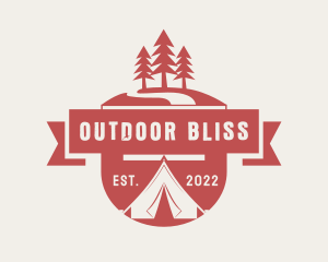 Nature Camping Emblem logo design