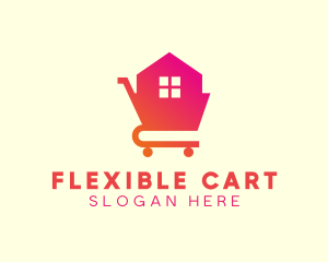 House Shopping Cart logo design