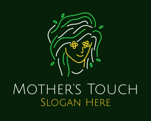 Neon Mother Nature logo design