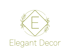 Nature Garden Wreath logo design