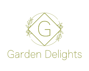 Nature Garden Wreath logo design