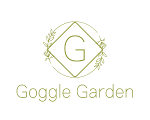 Nature Garden Wreath logo design