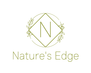 Nature Garden Wreath logo design