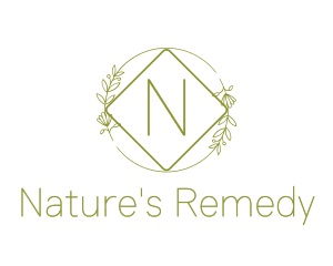 Nature Garden Wreath logo design