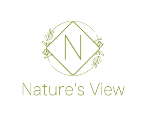 Nature Garden Wreath logo design