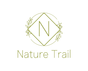 Nature Garden Wreath logo design