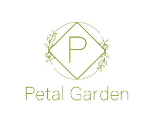 Nature Garden Wreath logo design