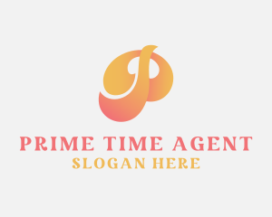 Retro Professional Letter P logo design