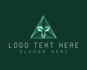 Abstract Triangle Pyramid logo