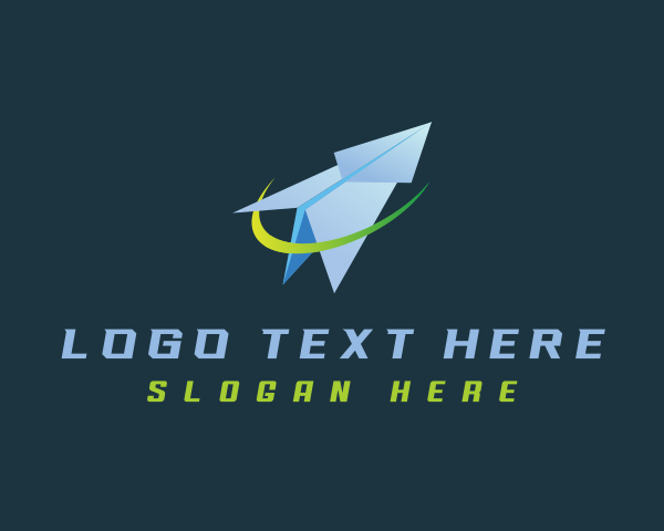 Paper Plane logo example 2