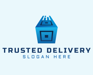 Cube Package Logistics logo design