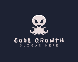 Haunted Ghost Halloween logo