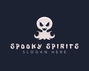 Haunted Ghost Halloween logo
