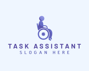 Wheelchair Handicap Therapy logo design