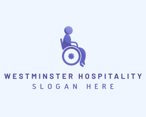 Wheelchair Handicap Therapy logo design