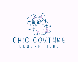 Fashion Bunny Rabbit logo design