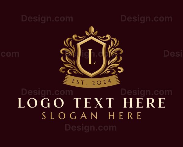 Luxury Ornamental Shield Logo