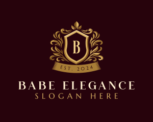 Luxury Ornamental Shield logo design