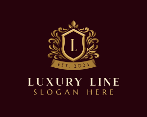 Luxury Ornamental Shield logo design