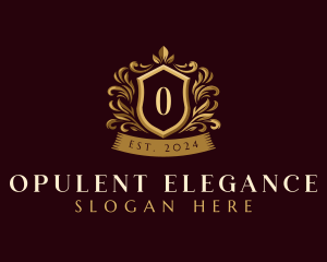 Luxury Ornamental Shield logo