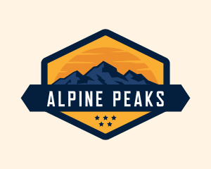 Alpine Mountain Nature logo design