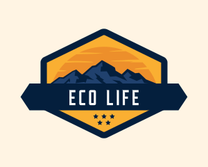 Alpine Mountain Nature logo design