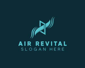 Air Cooling Ventilation logo design