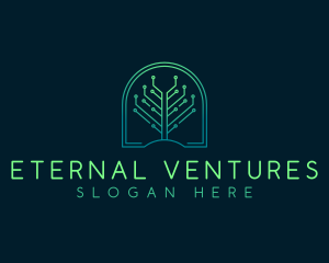 Circuit Tech Tree Venture logo design