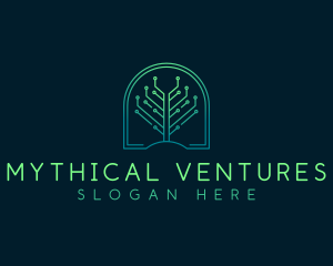 Circuit Tech Tree Venture logo design