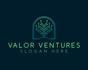 Circuit Tech Tree Venture logo design