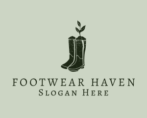 Green Gardening Boots logo