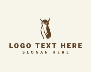 Owl Bird Animal logo