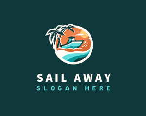 Boat Travel Vacation logo design