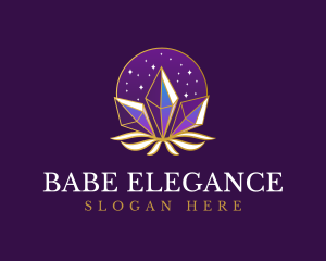 Elegant Mystic Crystal logo design