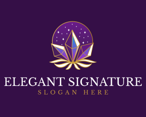 Elegant Mystic Crystal logo design