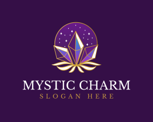 Elegant Mystic Crystal logo design