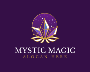 Elegant Mystic Crystal logo design