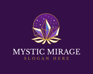 Elegant Mystic Crystal logo design