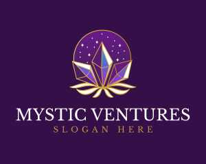 Elegant Mystic Crystal logo design