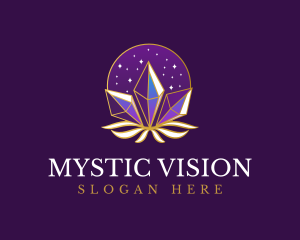 Elegant Mystic Crystal logo design