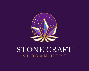 Elegant Mystic Crystal logo design