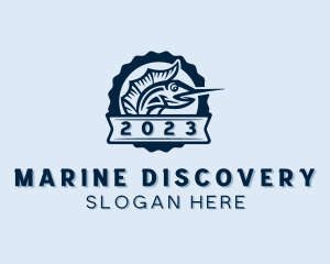 Marine Swordfish Fishing logo design