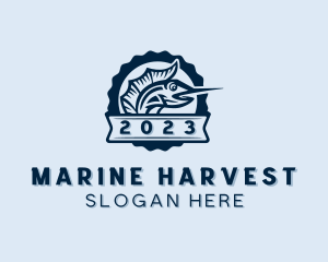 Marine Swordfish Fishing logo design