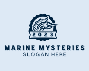 Marine Swordfish Fishing logo design