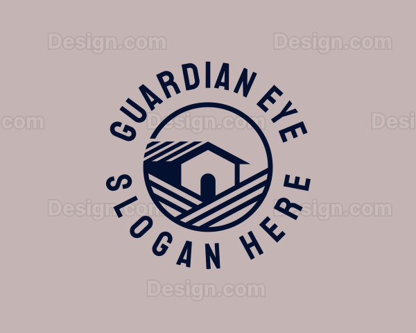 Roofing House Contractor Logo