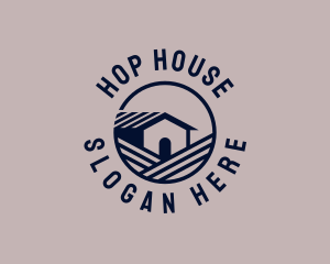 Roofing House Contractor logo design