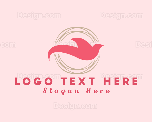 Elegant Dove Nest Circle Logo