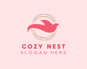 Elegant Dove Nest logo design